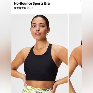 Fabletics - No-Bounce Sports Bra - Black - M
